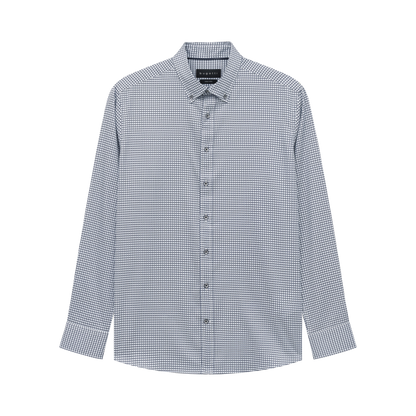 Bugatti 9350 Printed Casual Shirt - Navy bug_9350_28510f_390_f