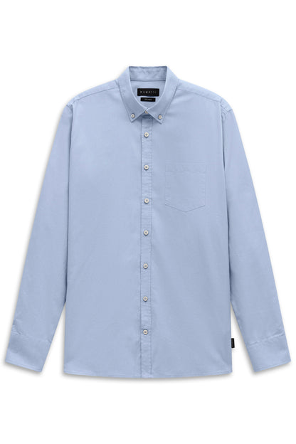 Bugatti 9350 Oxford Button-Down Shirt - Blue bug_9350_28800F_320_f