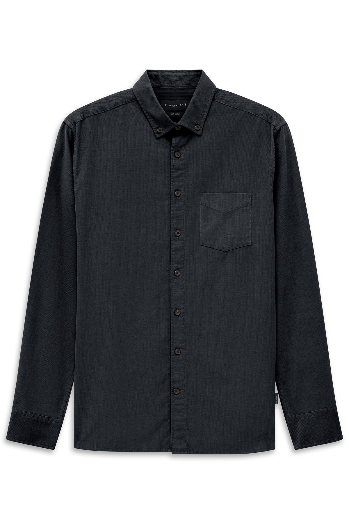 Bugatti 9350 Corduroy Button-Down Shirt - Navy bug_9350_28811F_390_f