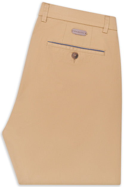 Bugatti 4220 Stretch Cotton Chinos - Beige bugatti-4220-16301e-40-b-v2