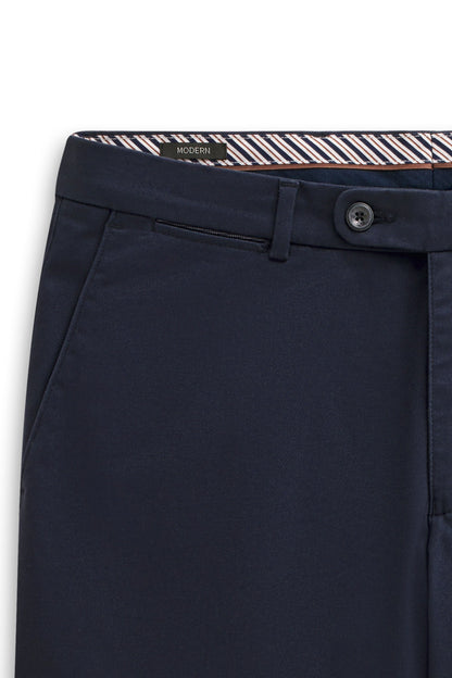 Bugatti 4220 Flat-Front Power Stretch Chinos - Navy bugatti-4220-86224d-370-add1-a-v2