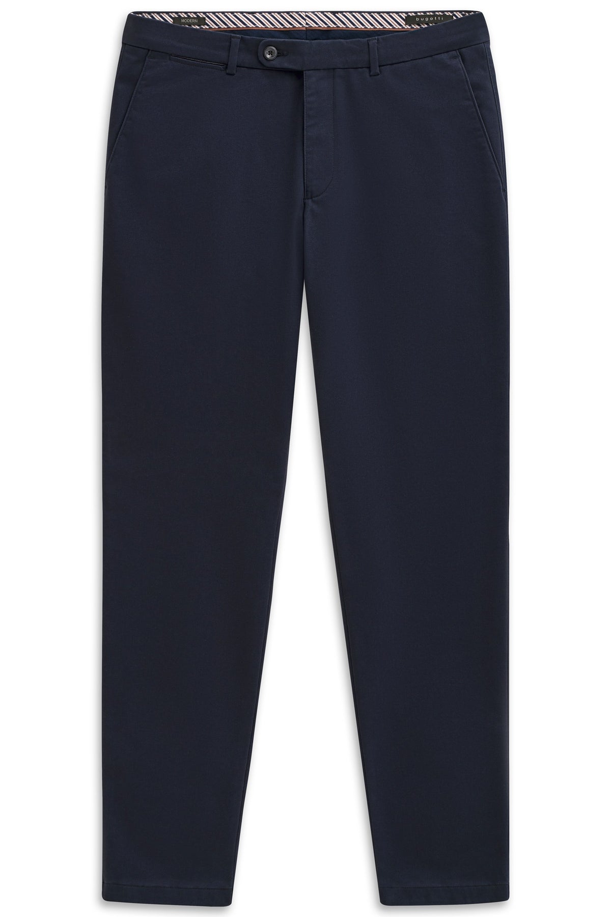 Bugatti 4220 Flat-Front Power Stretch Chinos - Navy bugatti-4220-86224d-370-f-v2