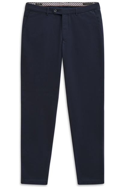 Bugatti 4220 Flat-Front Power Stretch Chinos - Navy bugatti-4220-86224d-370-f-v2
