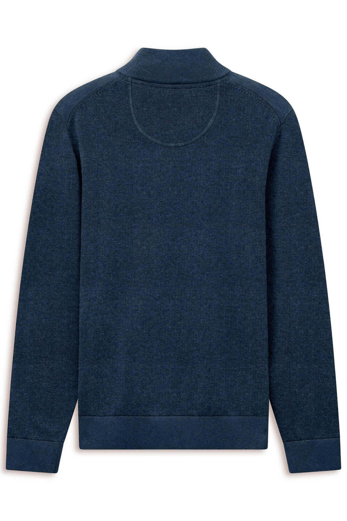 Bugatti 7500 Cotton Half-Zip Troyer - Navy bugatti-7500-25529f-370-b-v2