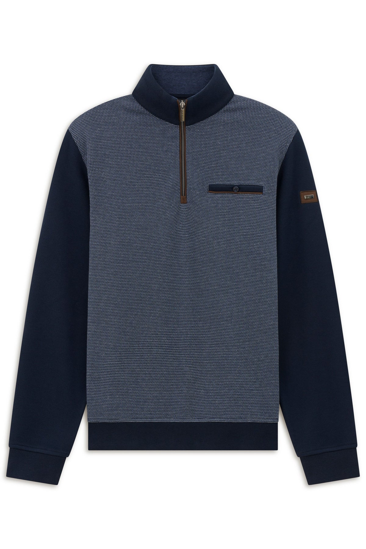 Bugatti 8550 Half-Zip Sweat Troyer - Navy bugatti-8550-25058f-390-f-v2