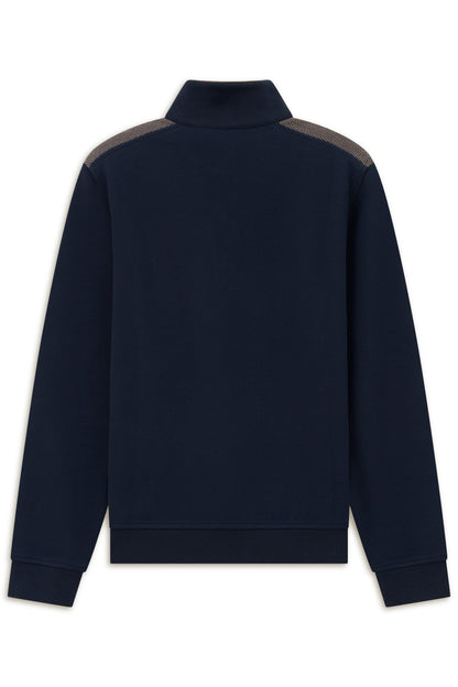 Bugatti 8550 Half-Zip Sweat Troyer - Taupe bugatti-8550-25058f-60-b-v2