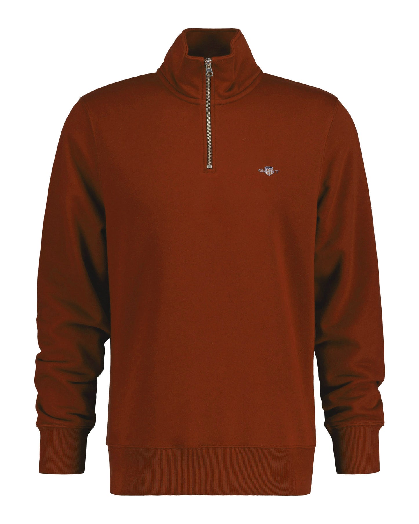 Gant Shield Half-Zip Sweatshirt - Modern Rust gant_2008005_623-1_6b2be94f-6dc3-4a41-ba64-479d2fa74627