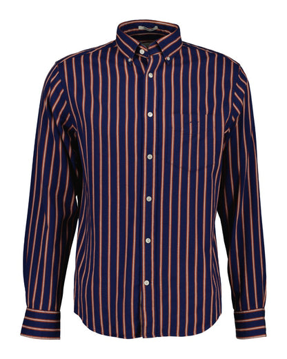 Gant Reg Twill Dobby Stripe Shirt- Persian Blue gant_3250204_423-1