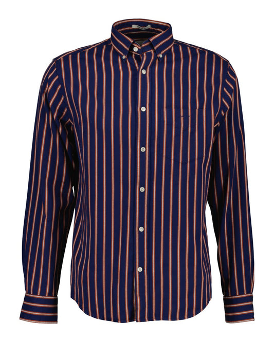 Gant Reg Twill Dobby Stripe Shirt- Persian Blue gant_3250204_423-1