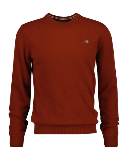 Gant Superfine Lambswool C-neck - Modern Rust gant_87211_623-1