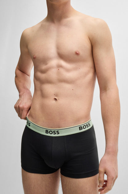 Hugo Boss Power 3-Pack Stretch-Cotton Trunks - Black hbeu50517827_969_340