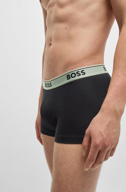 Hugo Boss Power 3-Pack Stretch-Cotton Trunks - Black hbeu50517827_969_341