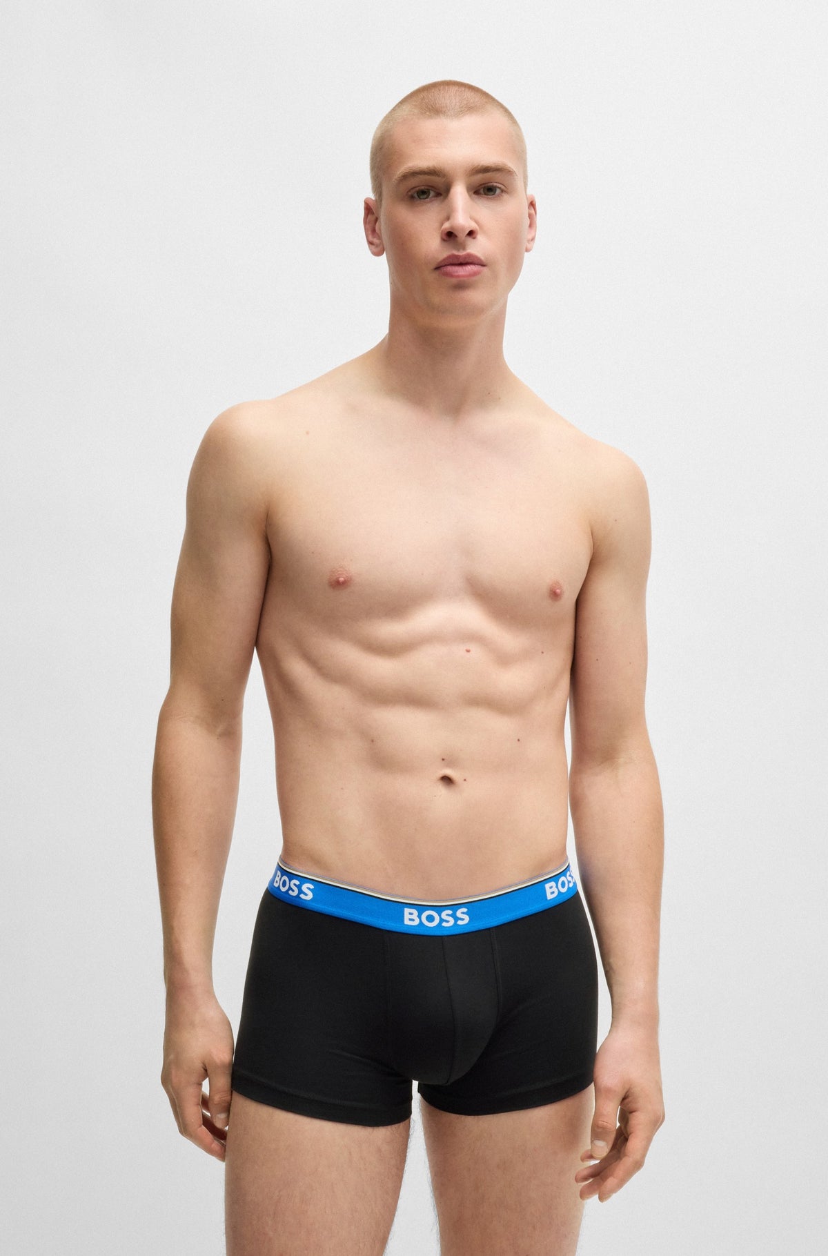 Hugo Boss Power 3-Pack Stretch-Cotton Trunks - Black hbeu50517827_969_343