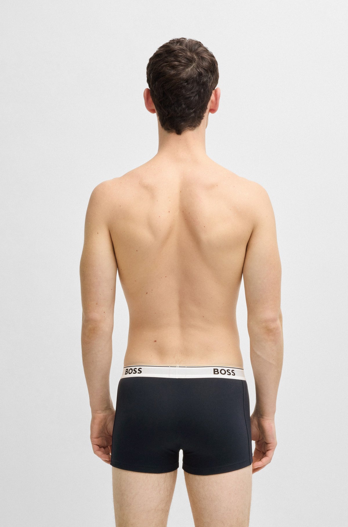 Hugo Boss Power 3-Pack Stretch-Cotton Trunks - Orange/Black/Navy hbeu50531684_962_360