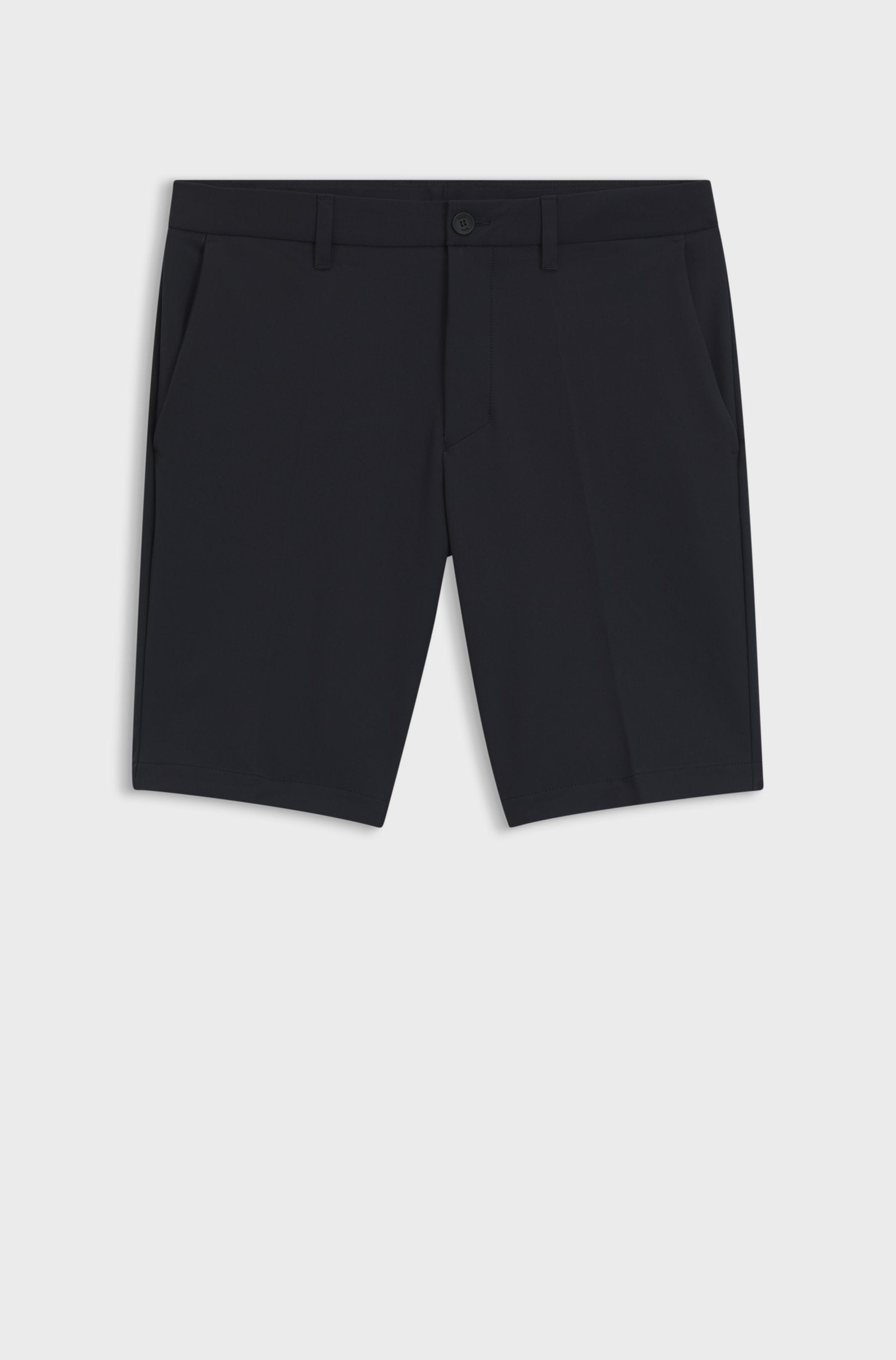 Hugo Boss Slim-fit Shorts in Water-repellent Stretch Fabric - Dark Blue hbeu50540337_402_100