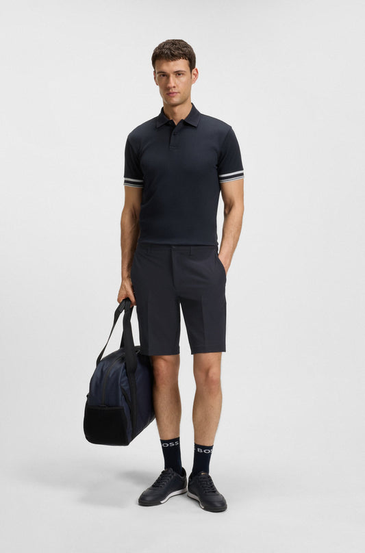 Hugo Boss Slim-fit Shorts in Water-repellent Stretch Fabric - Dark Blue hbeu50540337_402_300
