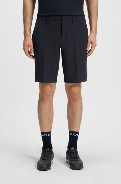 Hugo Boss Slim-fit Shorts in Water-repellent Stretch Fabric - Dark Blue hbeu50540337_402_350