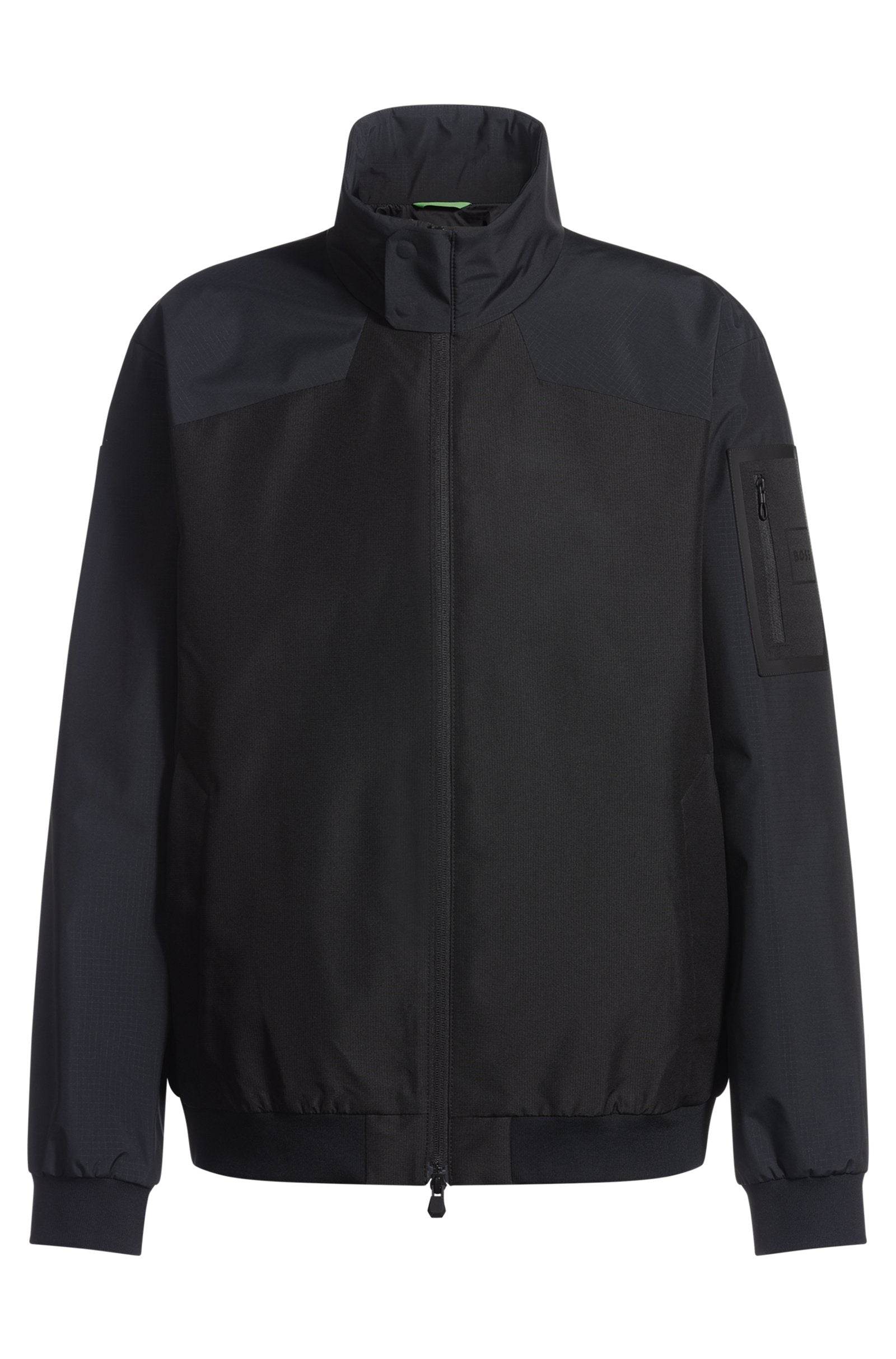 Hugo Boss Water-repellent Blouson Jacket With Mesh Lining - Dark Blue hbna50533769_001_100