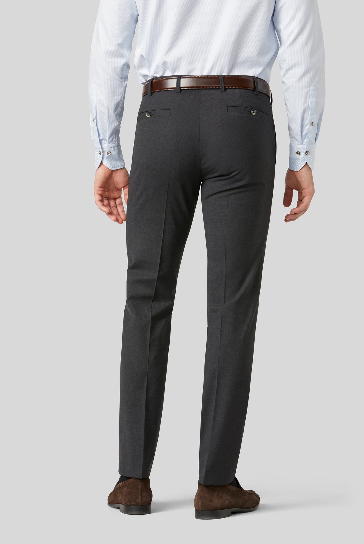 Meyer Roma Wool-Blend Trousers - Charcoal meyer_fs22_Roma_344_08_hinten