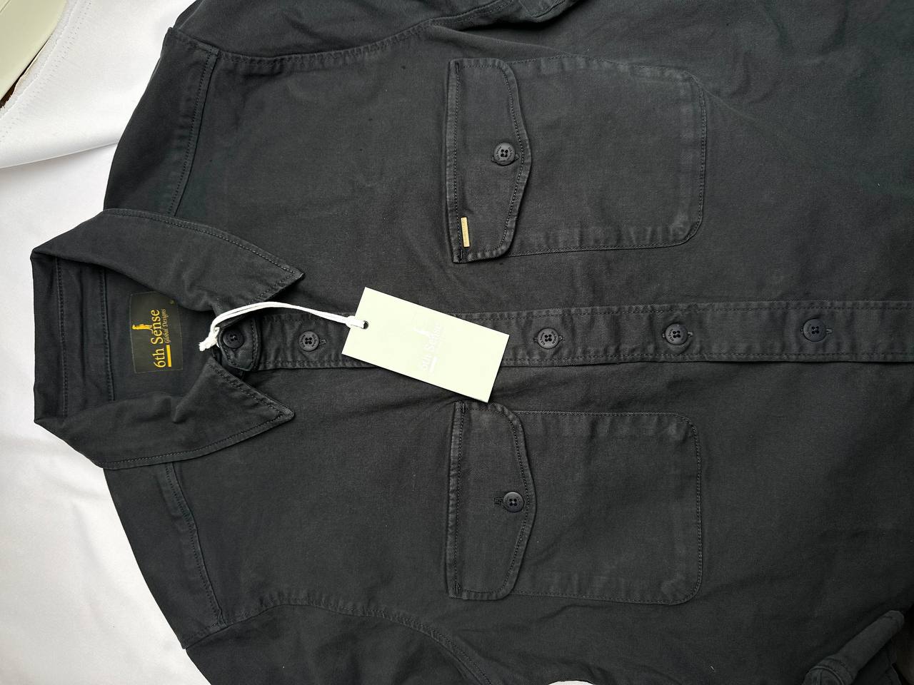 6th Sense Design Vulcan overshirt in dark navy cotton — Ryle Menswear, Tralee