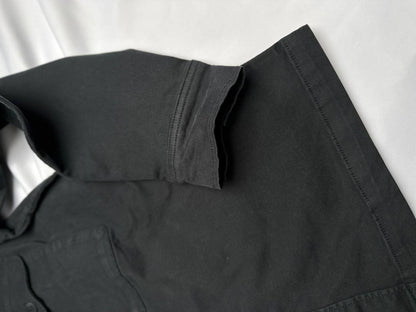 6th Sense Design Vulcan navy overshirt, sleeve and hem detail