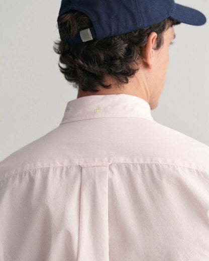 Gant Regular Fit Classic Banker Stripe Poplin Shirt - Light Pink time__1705938323__202401-3000140-662-crmodel-fv-1