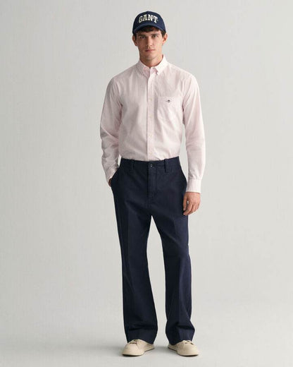 Gant Regular Fit Classic Banker Stripe Poplin Shirt - Light Pink time__1705938618__202401-3000140-662-look-fv-1