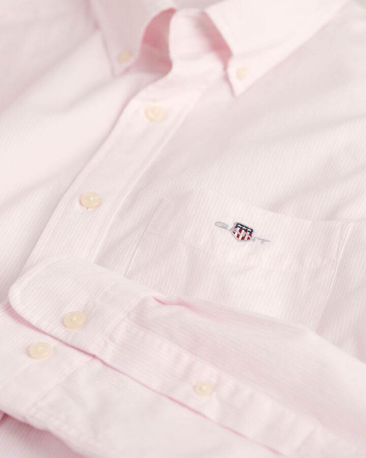 Gant Regular Fit Classic Banker Stripe Poplin Shirt - Light Pink time__1707734490__202401-3000140-662-detail-fv-1
