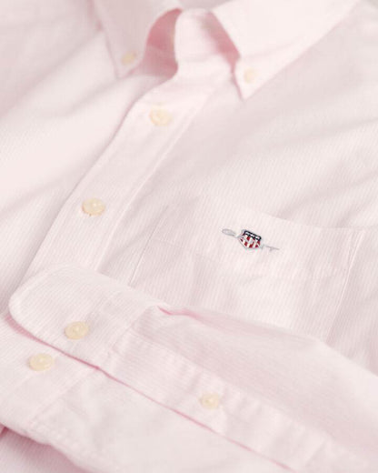Gant Regular Fit Classic Banker Stripe Poplin Shirt - Light Pink time__1707734490__202401-3000140-662-detail-fv-1