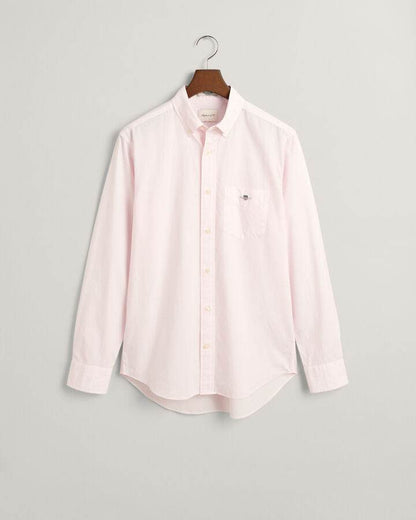 Gant Regular Fit Classic Banker Stripe Poplin Shirt - Light Pink time__1707735328__202401-3000140-662-flat-fv-1