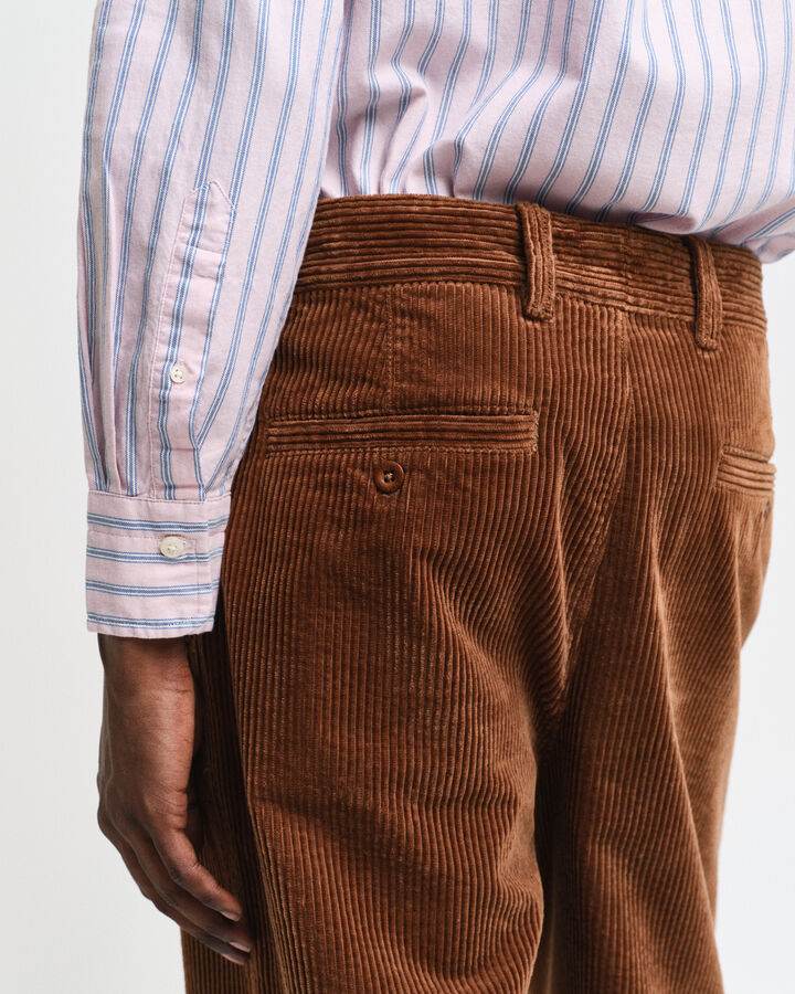 Gant Regular Fit Striped Archive Oxford Shirt - Dusty Pink time__1718199953__202403-3240169-674-crmodel-fv-2