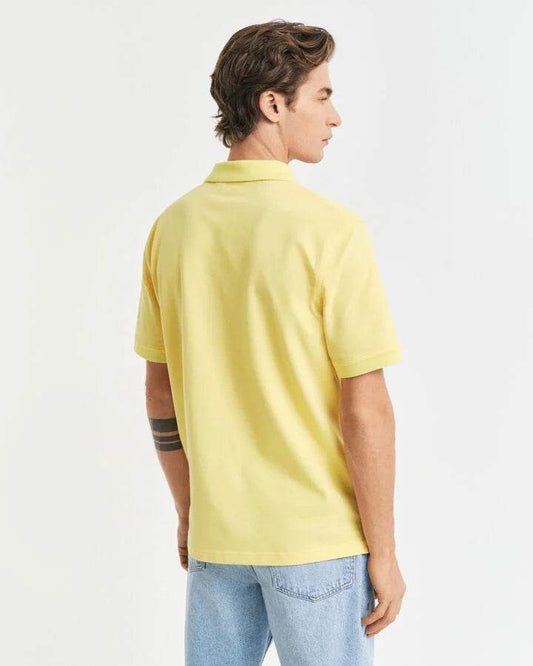 Gant Contrast Piqué Polo Shirt - Banana Yellow time__1733142309__202501-2062026-714-model-bv-1