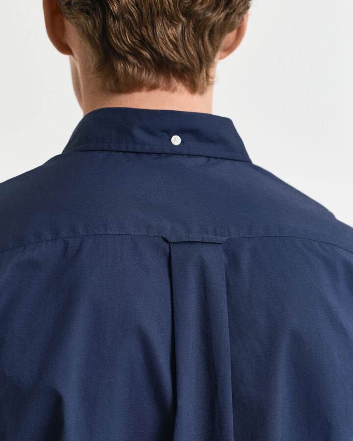 Gant Regular Fit Classic Poplin Short Sleeve Shirt - Marine time__1733825430__202501-3000101-410-crmodel-fv-1