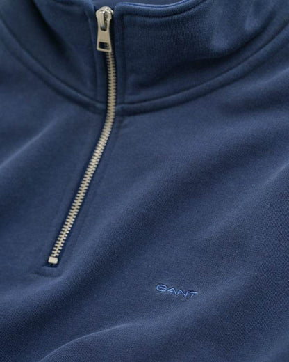 Gant Sunfaded Half Zip Sweatshirt - Persian Blue time__1739205306__202501-2067036-423-detail-fv-1