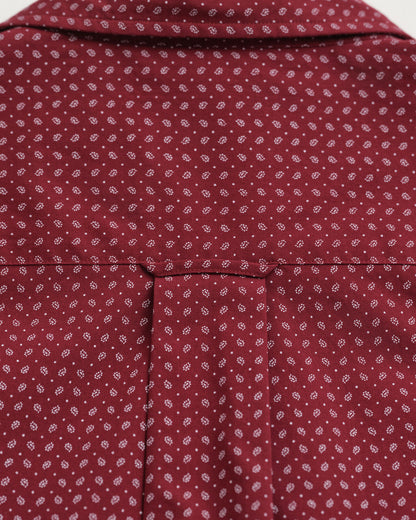 Gant Regular Fit Micro Print Shirt - Plumped Red time__1744876509__202503-3250219-604-detail-fv-2