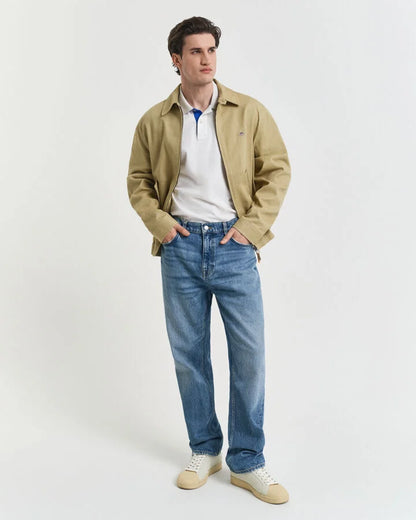 Gant Contrast Piqué Polo Shirt - Eggshell time__1746549980__202503-2062026-113-look-fv-1