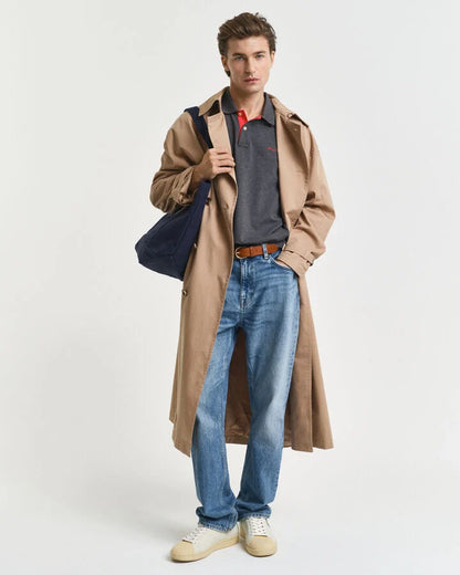 Gant Contrast Piqué Polo Shirt - Antracit Melange time__1746550012__202503-2062026-095-look-fv-1