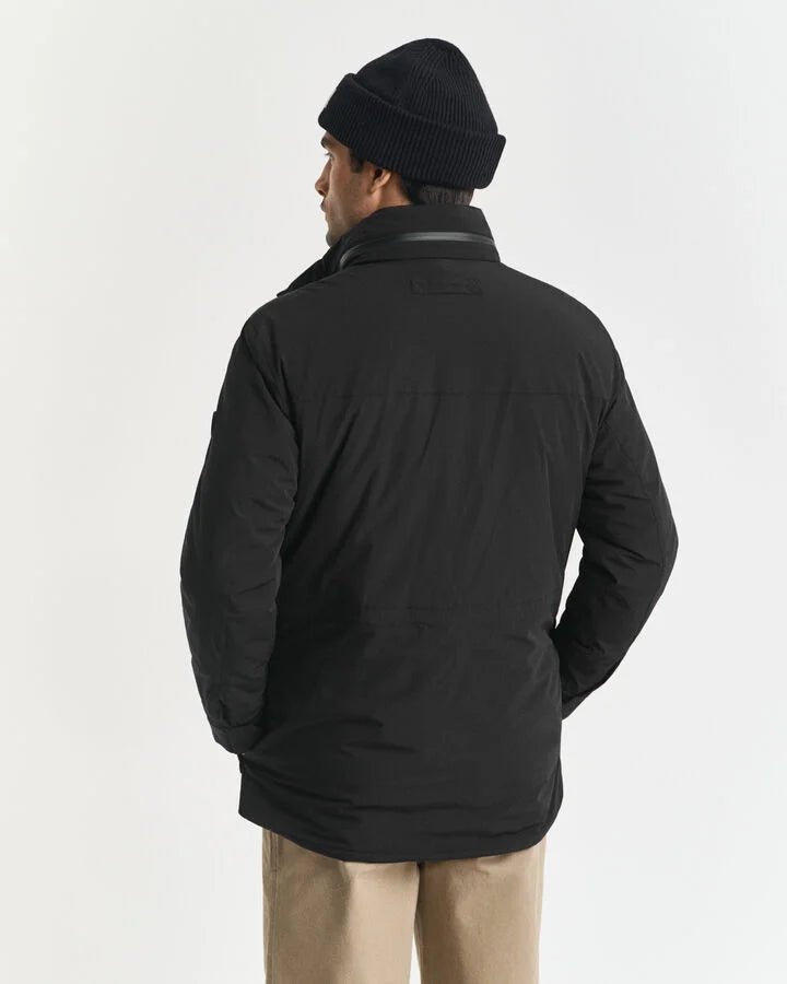 Gant Double Mid Length Jacket - Black time__1749808233__202503-7006553-005-model-bv-1