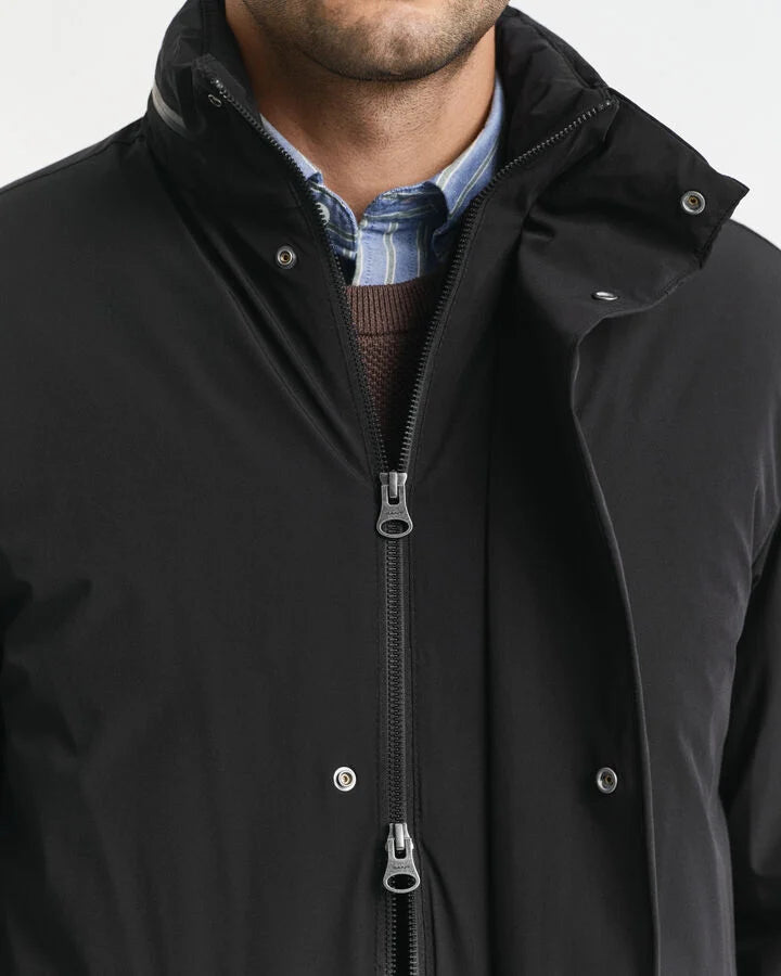 Gant Double Mid Length Jacket - Black time__1749808235__202503-7006553-005-crmodel-fv-8