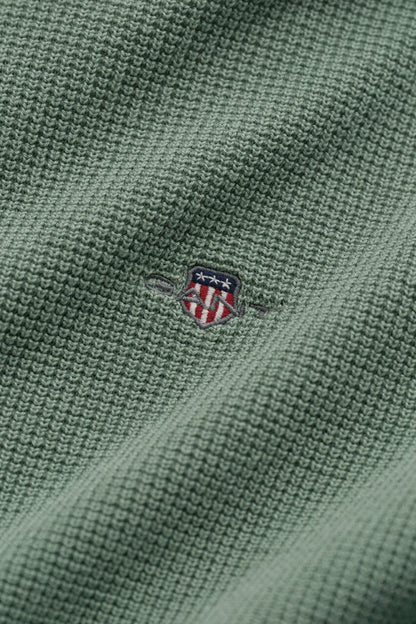GANT Textured Cotton Half-Zip Sweater - Surplus Mint time__1773330018__202602-8030292-308-detail-fv-1