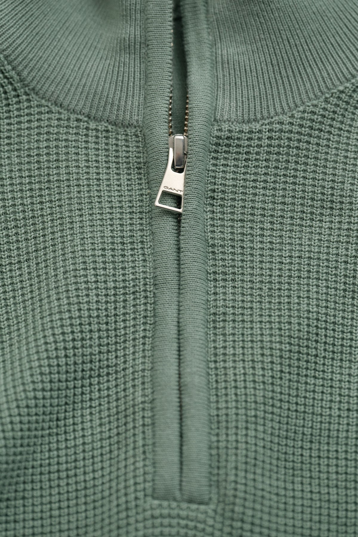 GANT Textured Cotton Half-Zip Sweater - Surplus Mint time__1773331207__202602-8030292-308-detail-fv-2