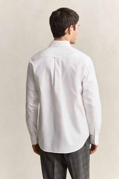 GANT Twill Dress Shirt - White time__1773669011__202602-3262032-110-model-bv-1