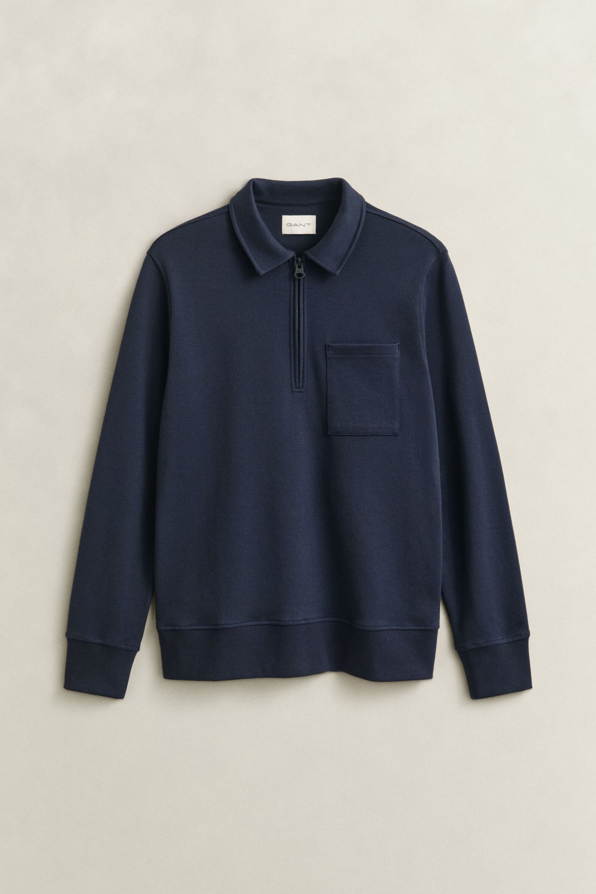 GANT Half-Zip Sweatshirt - Evening Blue time__1773940552__202602-2067155-433-flat-fv-1