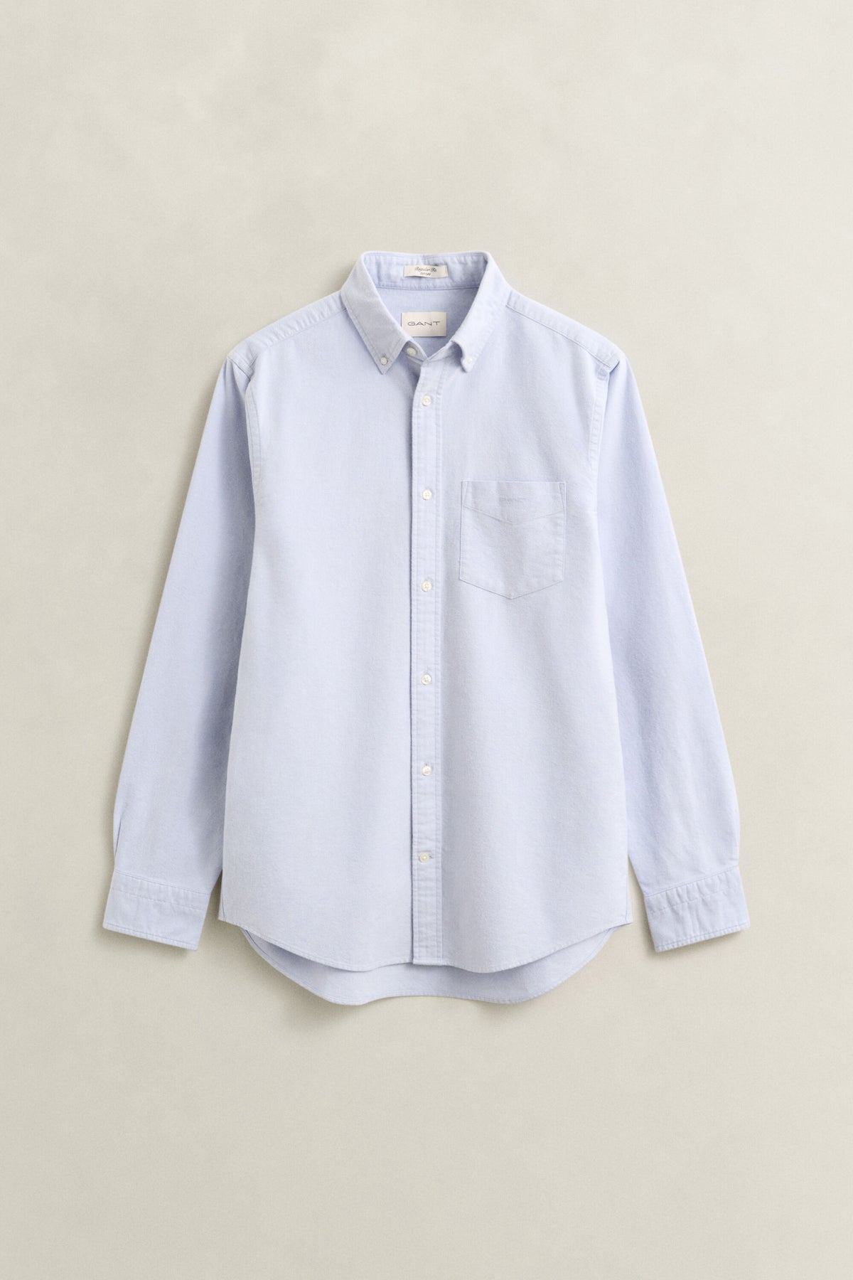 GANT Brushed Oxford Shirt - Clear Sky time__1774623688__202603-3263018-427-flat-fv-1