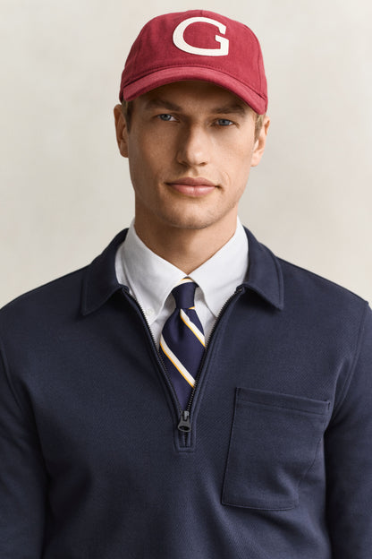 GANT Half-Zip Sweatshirt - Evening Blue time__1774967135__202602-2067155-433-crmodel-fv-1