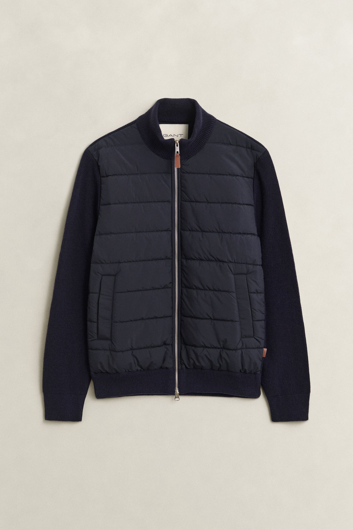 GANT Hybrid Zip Cardigan - Evening Blue time__1775721026__202602-8030308-433-flat-fv-1