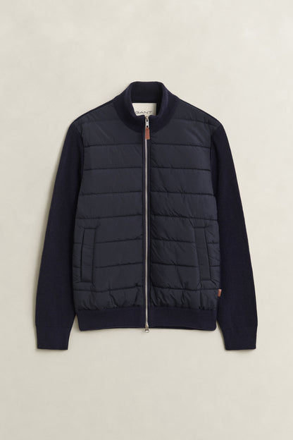 GANT Hybrid Zip Cardigan - Evening Blue time__1775721026__202602-8030308-433-flat-fv-1