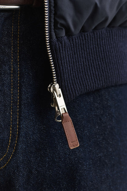 GANT Hybrid Zip Cardigan - Evening Blue time__1775744121__202602-8030308-433-crmodel-fv-2