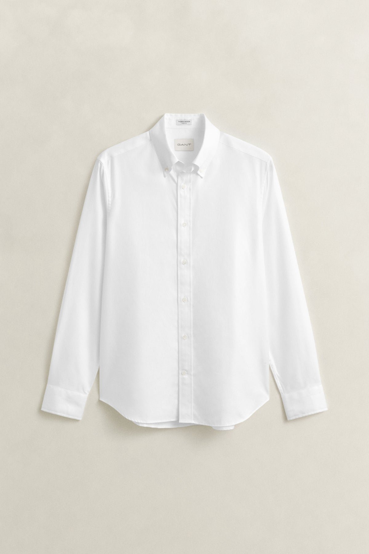 GANT Twill Dress Shirt - White time__1776698706__202602-3262032-110-flat-fv-1