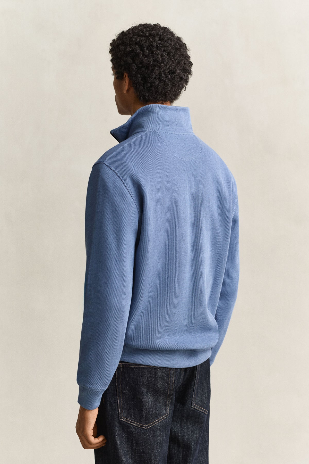 GANT Sacker Rib Half-Zip Sweatshirt time__1778144413__202603-2067160-476-model-bv-1